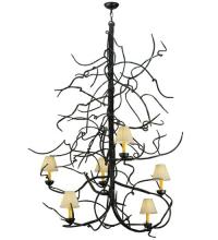 Meyda Green 133185 - 50"W Winter Solstice Empire 6 LT Chandelier