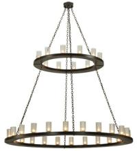 Meyda Green 134640 - 72"W Loxley 36 LT Two Tier Chandelier