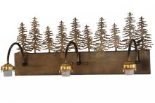 Meyda Green 143374 - 28"W TREES 3LT VANITY HARDWARE