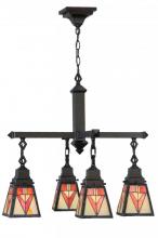 Meyda Green 144033 - 24"W Otero Mission 4 LT Chandelier