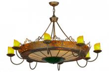 Meyda Green 145154 - 47"W Stanley 8 Arm Chandelier