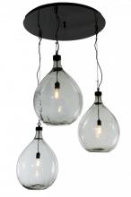 Meyda Green 147909 - 41"W Euri Tanta 3 LT Cascading Pendant