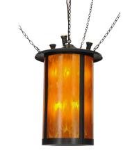 Meyda Green 148852 - 24"W Fulton Prime W/Uplights Lantern Pendant