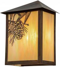 Meyda Green 154452 - 12" Wide Seneca Winter Pine Wall Sconce