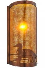 Meyda Green 154909 - 9"W Loon Left LED Wall Sconce