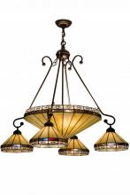 Meyda Green 159299 - 36"W Crestwood 5 LT Chandelier