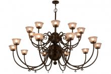 Meyda Green 160553 - 80" Wide Perennial 20 Light Chandelier