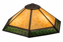 Meyda Green 162464 - 19" Wide Greek Key Mission Shade