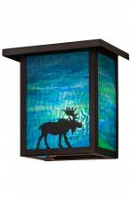 Meyda Green 163102 - 8"W Hyde Park Moose Wall Sconce