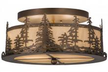 Meyda Green 164390 - 16"W Tall Pines Flushmount