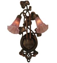 Meyda Green 16787 - 11"W Lavender Pond Lily 2 Lt Wall Sconce