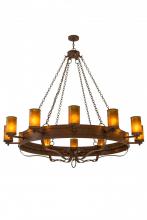 Meyda Green 170763 - 72"W Parnella 12 LT Chandelier