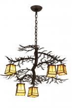 Meyda Green 179146 - 29"W Pine Branch Valley View 5 LT Chandelier