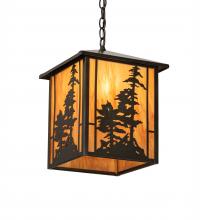 Meyda Green 204739 - 11.5" Square Tall Pines Pendant