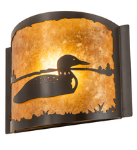 Meyda Green 211045 - 12" Wide Loon Right Wall Sconce