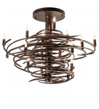 Meyda Green 214928 - 36" Long Cyclone 15 Light Chandelier