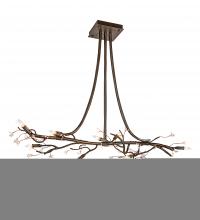 Meyda Green 221125 - 48" Long Winter Solstice Budding Chandelier