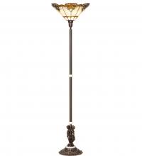 Meyda Green 228408 - 74" High Shell with Jewels Floor Lamp