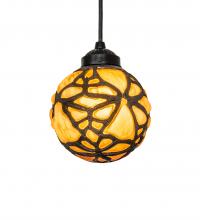 Meyda Green 230028 - 6" Wide Castle Butterfly Orb Mini Pendant