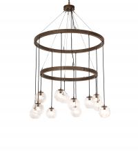 Meyda Green 246173 - 42" Wide Bola 12 Light Two Tier Chandelier