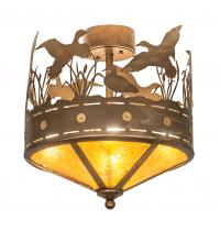 Meyda Green 246225 - 16" Wide Ducks in Flight Flushmount