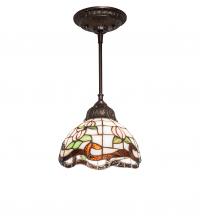 Meyda Green 248596 - 7" Wide Roseborder Mini Pendant