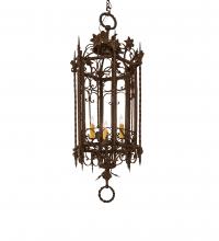 Meyda Green 250746 - 28" Wide Gordes 3 Light Chandelier