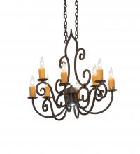 Meyda Green 252470 - 36" Long Clifton 8 Light Chandelier