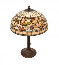 Meyda Green 253821 - 23" High Tiffany Turning Leaf Table Lamp