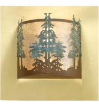 Meyda Green 29327 - 12"W Tall Pines Wall Sconce