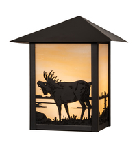 Meyda Green 29593 - 9" Wide Seneca Moose Wall Sconce