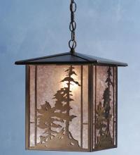 Meyda Green 38629 - 12" Square Tall Pines Lantern Pendant