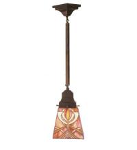 Meyda Green 49138 - 5"Sq Glasgow Bungalow Mini Pendant.609