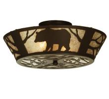 Meyda Green 51328 - 16" Wide Bear on the Loose Flushmount