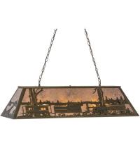 Meyda Green 81347 - 48"L Train Oblong Pendant