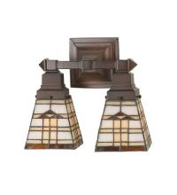 Meyda Green 98200 - 12" Wide Arrowhead Mission 2 Light Wall Sconce