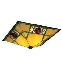 Meyda Green 98531 - 26"Sq Pinecone Ridge W/Hooks Shade