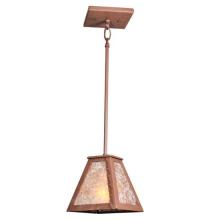 Meyda Green 98766 - 6" Square Leaf Edge Mini Pendant