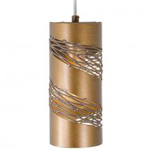 Varaluz 240M01HO - Flow 1-Lt Cylinder Mini Pendant - Hammered Ore