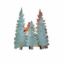 Avalanche Ranch Lighting A10742-04 - Pine Grove Sconce - Pine Tree Green-Rust Patina base Finish