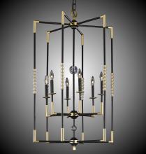 American Brass & Crystal CH3504-32G-36G-ST - 6 Light Magro Chandelier