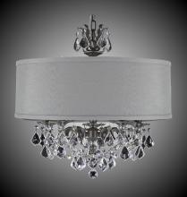 American Brass & Crystal CH6512-A-01G-PI-GL - 5 Light Llydia Chandelier