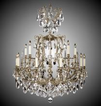 American Brass & Crystal CH7028-A-01G-PI - 10+5 Light Parisian Chandelier