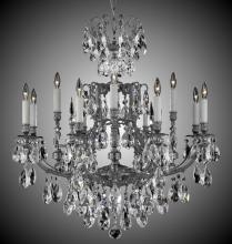 American Brass & Crystal CH7425-A-01G-PI - 8+4 Light Parisian Chandelier