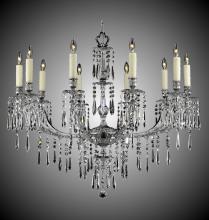 American Brass & Crystal CH7816-U-01G-PI - 10 Light Parisian Spire Chandelier