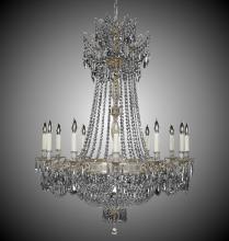 American Brass & Crystal CH8144-P-01G-PI - 12+ 12 Light Valencia Chandelier