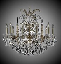 American Brass & Crystal CH9381-A-01G-PI - 10 Light Venetian Chandelier