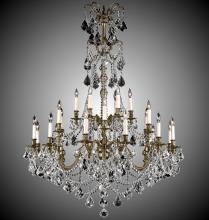 American Brass & Crystal CH9867-A-01G-PI - 8+24 Light Sterling Chandelier