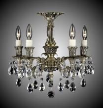 American Brass & Crystal FM2015-A-08G-PI - 5 Light Finisterra Flush Mount