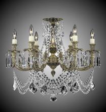 American Brass & Crystal FM2066-A-08G-PI - 6 Light Finisterra with draping Flush Mount